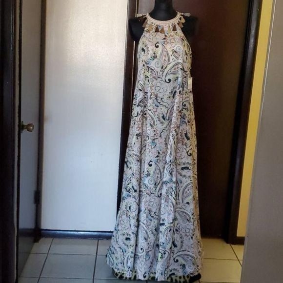 Laundry by Shelli Segal Women’s Printed Pastel Maxi Dress - Picture 3 of 9